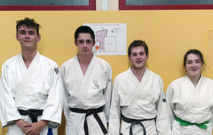 4 judokas sélectionnés pour les 1/2 finale