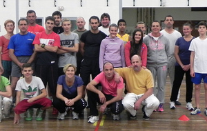 saison 2014- 2015: entrainement physique en commun avec le basket, sous la houlette de Mickaël LELIEVRE 