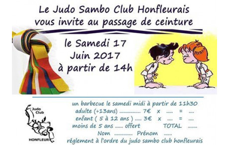 passage de ceinture